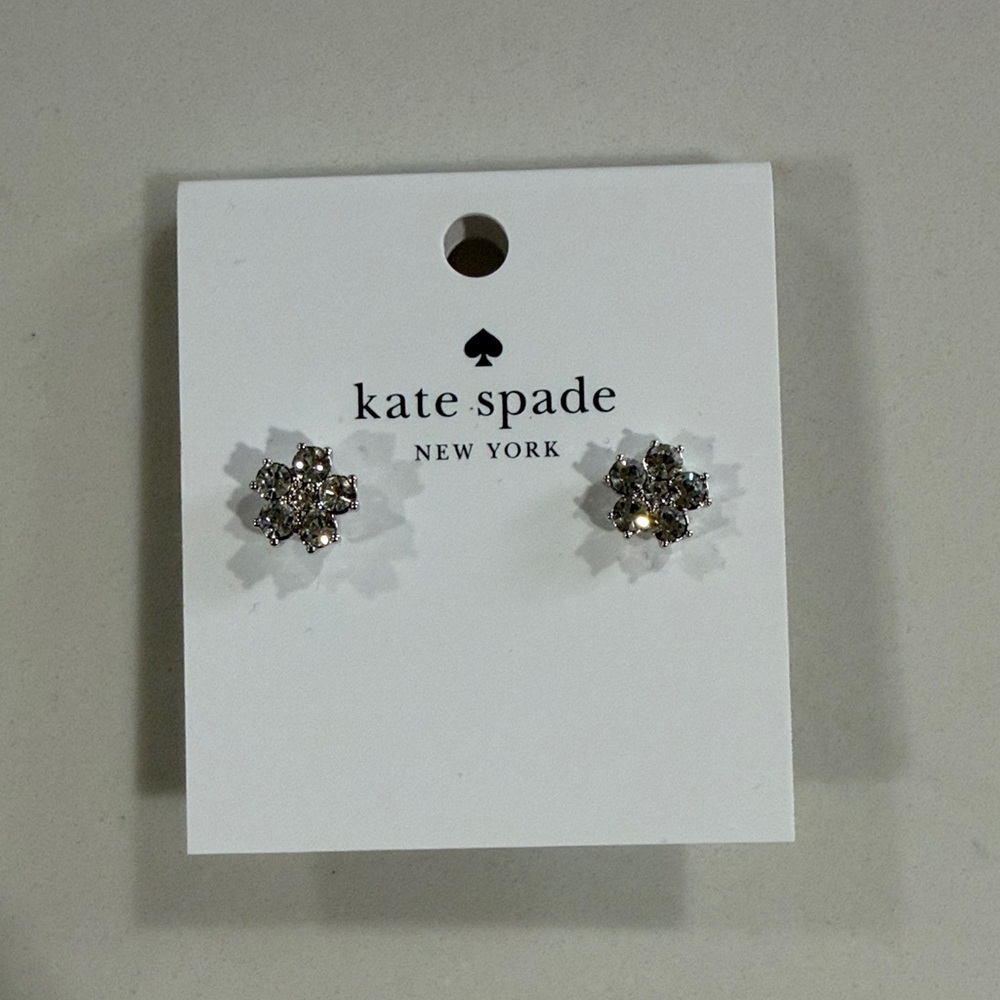 Kate Spade Clear Crystal Stud Earrings